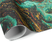 Oude boekomslag met abstract antiek patroon cadeaupapier (Rol Hoek)