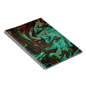 Oude boekomslag met abstract antiek patroon notitieboek (Rechterzijde)