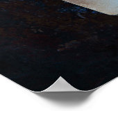 Oude boekpagina's met eucalyptusbladeren poster (Hoek)