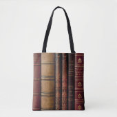 Oude Boekruggen Tote Bag (Voorkant)