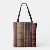 Oude Boekruggen Tote Bag (Achterkant)