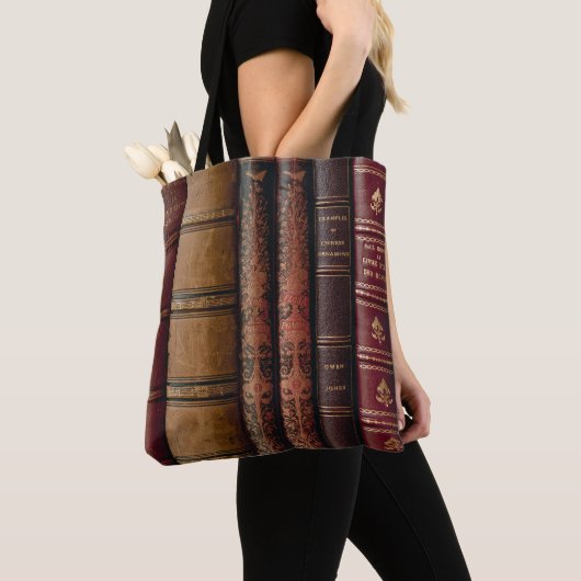 Oude Boekruggen Tote Bag (Dichtbij)