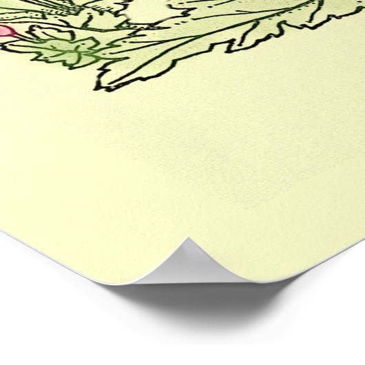 Oude Boektitelpagina Wiegeliedjes uit vele Landen Poster (Hoek)