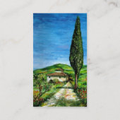 Oude boerderij in Chianti/Toscane Visitekaartje (Achterkant)