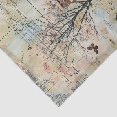 OUDE BOERDERIJ IN DE HERFST DECOUPAGE TISSUEPAPIER (Detail)