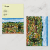 OUDE BOERDERIJ IN TOSCANE, room Visitekaartje (Voorkant / Achterkant)