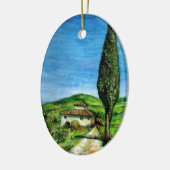 OUDE BOERDERIJ IN TUSCANIE KERAMISCH ORNAMENT (Links)