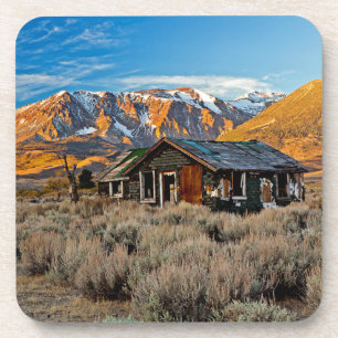 Oude boerderij langs Hwy 395 in June Lake Drankjes Onderzetter