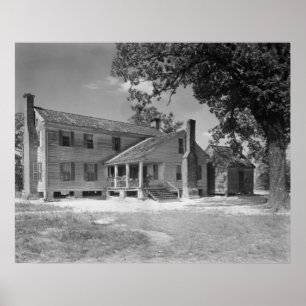 Oude boerderij poster