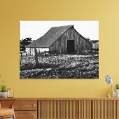 Oude Boerderij Schuur donker Stretched Canvas Prin (Insitu (Woonkamer))
