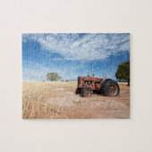 Oude Boerderij tractor Legpuzzel (Horizontaal)