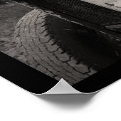 Oude Boerderij tractor Poster (Hoek)