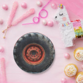 Oude Boerderij tractorband Papieren Bordje (Feest)