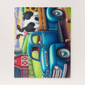 Oude Boerderij Truck Legpuzzel (Verticaal)