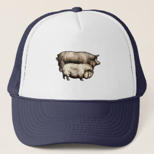 Oude boerderij varken platteland antiek vee trucker pet