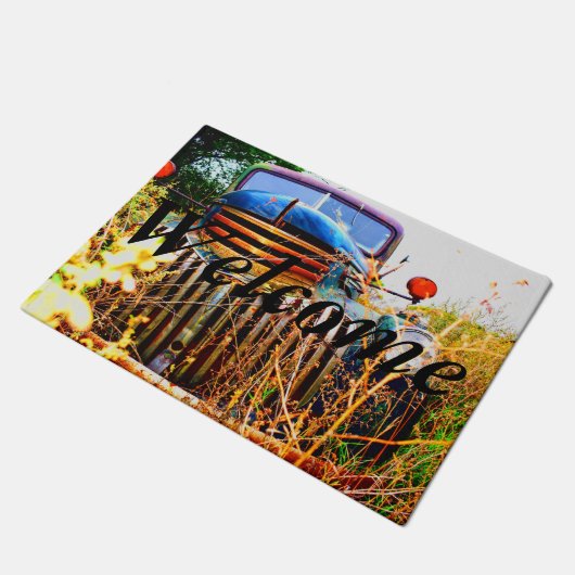 Oude boerderij-wagenparkmeet deurmat (Schuin)