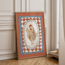 Oude boerderijdier print