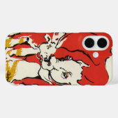 Oude boerderijdieren, Holstein-koe met kalf Case-Mate iPhone Case (Achterkant (horizontaal))