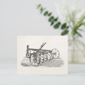 oude Boerderijen landbouwploeg Briefkaart (Staand voorkant)