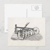 oude Boerderijen landbouwploeg Briefkaart (Voorkant / Achterkant)