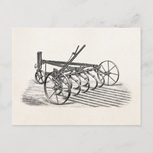 oude Boerderijen landbouwploeg Briefkaart