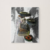 Oude  boerderijen van trekkers legpuzzel (Verticaal)