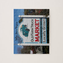 Oude boerenmarkt, personaliseer met uw tekst