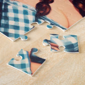 Oude boerenmeisje pin-ups legpuzzel (Zijkant)