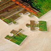 Oude boerenschuur Colorado. Legpuzzel (Zijkant)