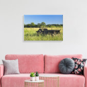 Oude boerenwagen canvas afdruk (Insitu (Woonkamer))