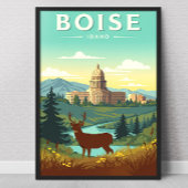 Oude Boise Idaho Poster