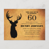 Oude bok 60ste verjaardagsfeest uitnodiging (Voorkant)