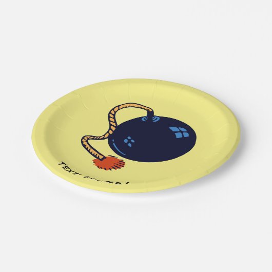 OUDE BOMB PAPIEREN BORDJE (Gekanteld)