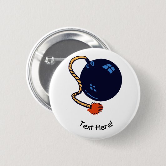 OUDE BOMB RONDE BUTTON 5,7 CM (Voorkant /achterkant)