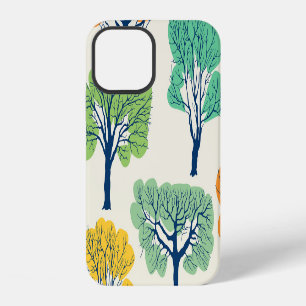 Oude Bomen Natuur Naadloos Patroon iPhone 12 Hoesje