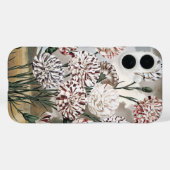 Oude bonte anjerbloemen met grijze lucht Case-Mate iPhone case (Achterkant (horizontaal))