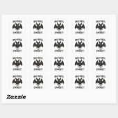 Oude Boo-tiful en enge vleermuis Halloween Vierkante Sticker (Vel)