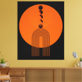 Oude Boog Eeuw Maan Planeet Canvas Afdruk (Insitu (Woonkamer))