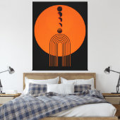 Oude Boog Eeuw Maan Planeet Canvas Afdruk (Insitu (Slaapkamer))