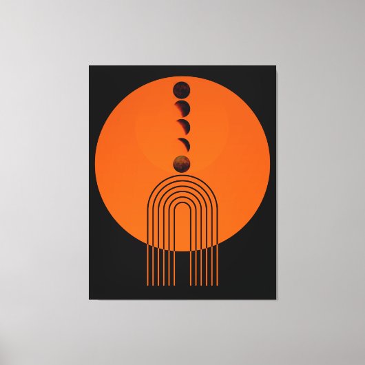 Oude Boog Eeuw Maan Planeet Canvas Afdruk (Voorkant)