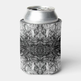 Oude Boom Bast Zwart En Wit Foto Patroon Ontwerp Blikjeskoeler