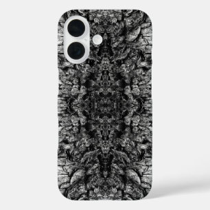 Oude Boom Bast Zwart En Wit Foto Patroon Ontwerp iPhone 16 Hoesje
