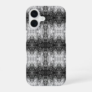 Oude Boom Bast Zwart En Wit Foto Patroon Ontwerp iPhone 16 Hoesje
