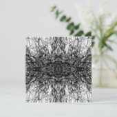 Oude Boom Bast Zwart En Wit Foto Patroon Ontwerp Kaart (Staand voorkant)