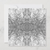 Oude Boom Bast Zwart En Wit Foto Patroon Ontwerp Kaart (Achterkant)