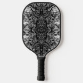 Oude Boom Bast Zwart En Wit Foto Patroon Ontwerp Pickleball Paddle (Achterkant)