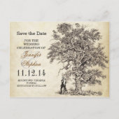  oude boom Bewaar de datum briefkaarten (Voorkant)