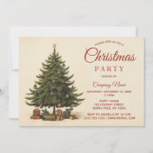 Oude Boom en Bedrijfs Kerstfeest Kaart (Voorkant)