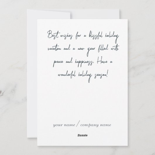 Oude boom in een Misty Forest Feestdagenkaart (Achterkant)