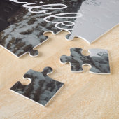 Oude boom in een Misty Forest Legpuzzel (Zijkant)